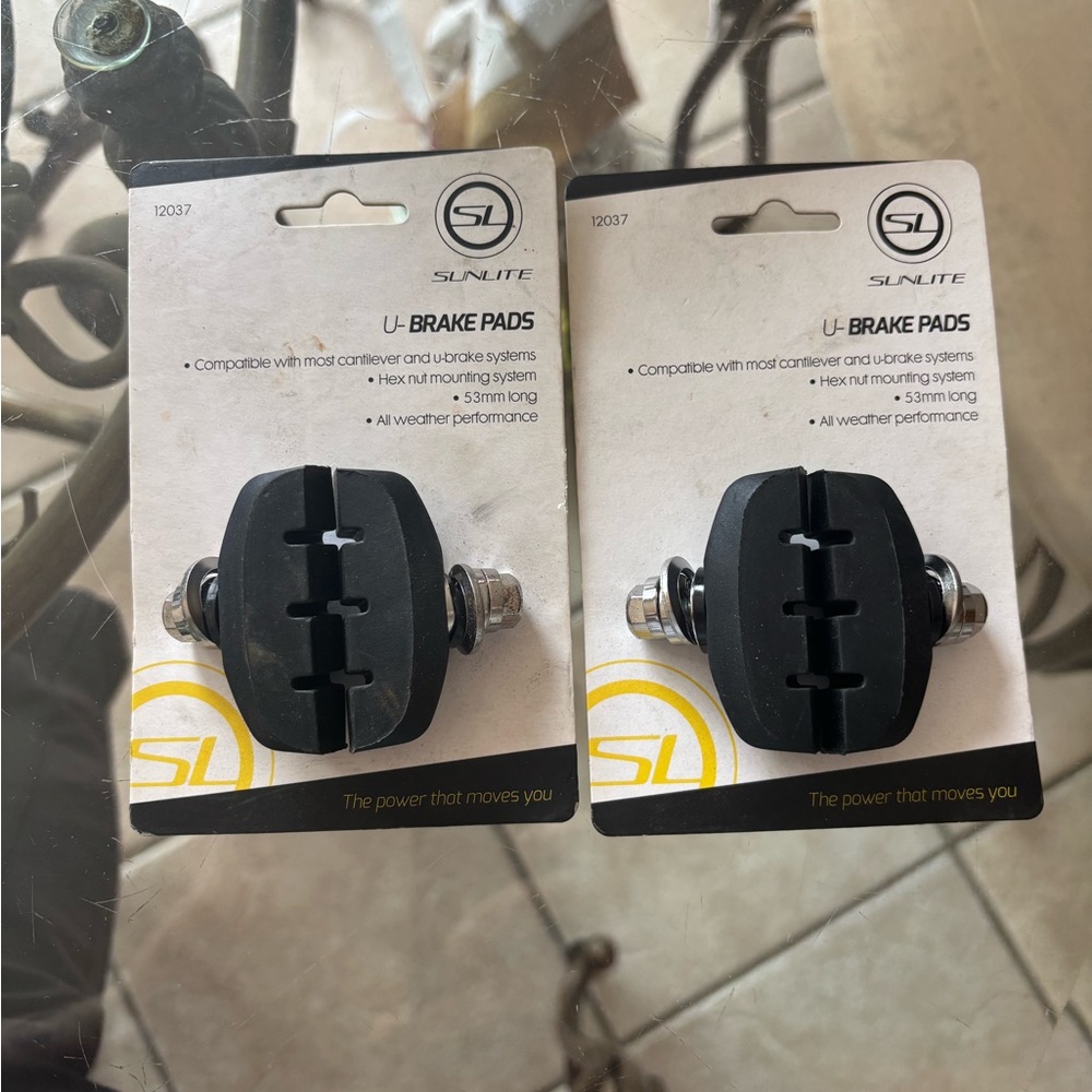 2 Sets of Sunlite Bicycle U-Brake Pads (12037)